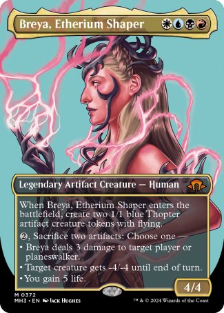 (372) Magic The Gathering Modern Horizons 3: Extras Single: Breya, Etherium Shaper (V.1)  Mythic