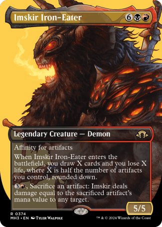 (374) Magic The Gathering Modern Horizons 3: Extras Single: Imskir Iron-Eater (V.1)  Rare