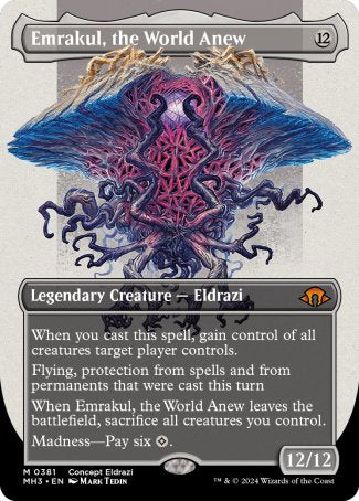 (381) Magic The Gathering Modern Horizons 3: Extras Single: Emrakul, the World Anew (V.4)  Mythic