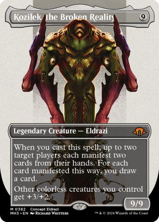 (382) Magic The Gathering Modern Horizons 3: Extras Single: Kozilek, the Broken Reality (V.4)  Mythic