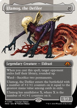 (383) Magic The Gathering Modern Horizons 3: Extras Single: Ulamog, the Defiler (V.4)  Mythic