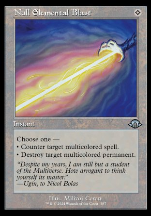 (387) Magic The Gathering Modern Horizons 3: Extras Single: Null Elemental Blast  Uncommon