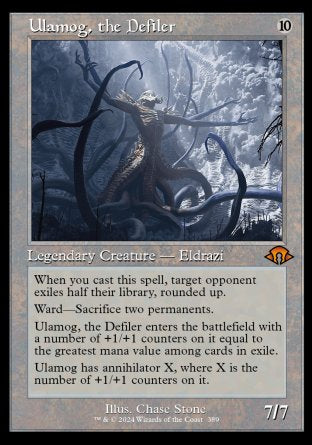 (389) Magic The Gathering Modern Horizons 3: Extras Single: Ulamog, the Defiler (V.2)  Mythic