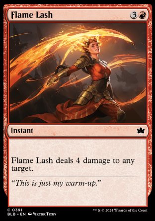 (391) Magic The Gathering Bloomburrow: Extras Single: Flame Lash  Common