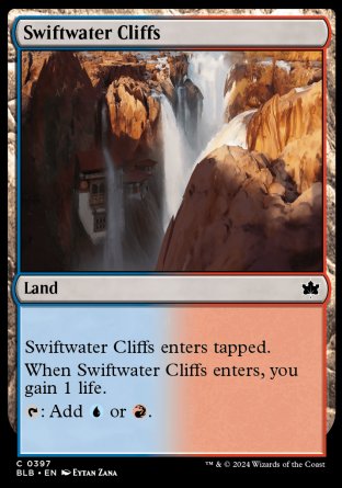 (397) Magic The Gathering Bloomburrow: Extras Single: Swiftwater Cliffs  Common