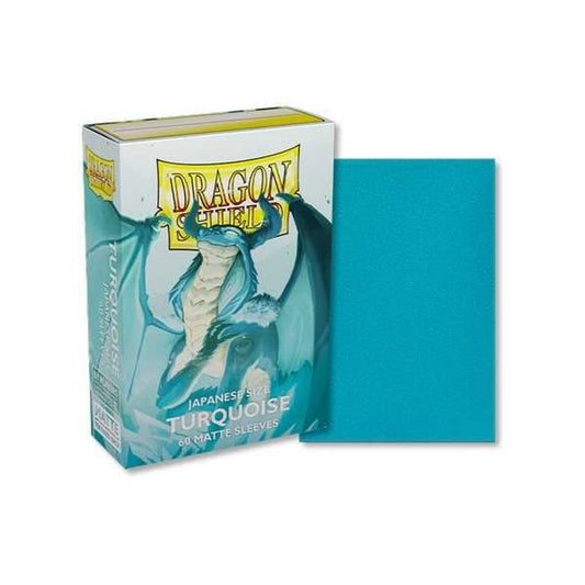 Dragon Shield Japanese Size - Turquoise 60 Matte Sleeves