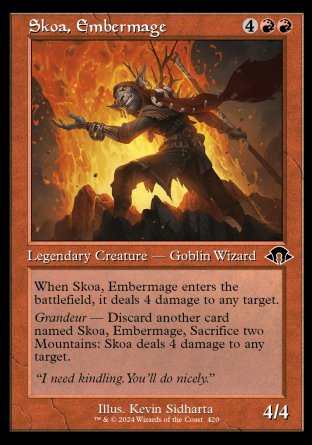 (420) Magic The Gathering Modern Horizons 3: Extras Single: Skoa, Embermage  Common