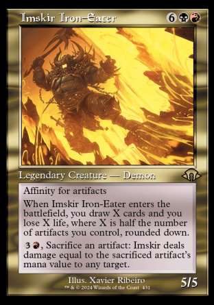 (431) Magic The Gathering Modern Horizons 3: Extras Single: Imskir Iron-Eater (V.2)  Rare