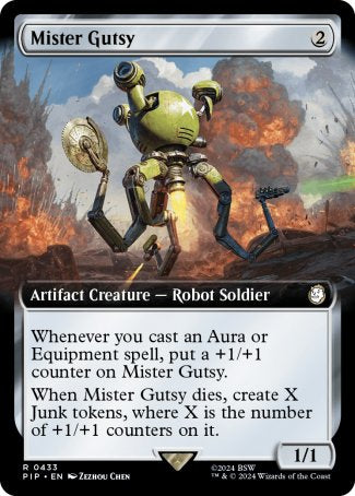 (433) Magic The Gathering Universes Beyond: Fallout: Extras Single: Mister Gutsy (V.1)  Holo Rare