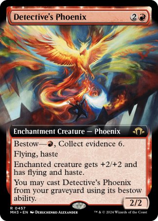 (457) Magic The Gathering Modern Horizons 3: Extras Single: Detective's Phoenix  Rare