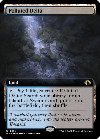 (465) Magic The Gathering Modern Horizons 3: Extras Single: Polluted Delta (V.3)  Rare