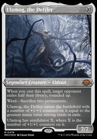 (476) Magic The Gathering Modern Horizons 3: Extras Single: Ulamog, the Defiler (V.3)  Mythic