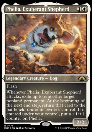 (478) Magic The Gathering Modern Horizons 3: Extras Single: Phelia, Exuberant Shepherd (V.2)  Rare