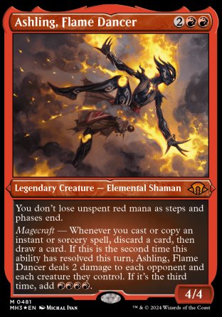 (481) Magic The Gathering Modern Horizons 3: Extras Single: Ashling, Flame Dancer (V.3)  Mythic