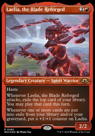 (482) Magic The Gathering Modern Horizons 3: Extras Single: Laelia, the Blade Reforged (V.2)  Holo Rare