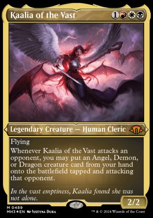 (489) Magic The Gathering Modern Horizons 3: Extras Single: Kaalia of the Vast (V.3)  Mythic