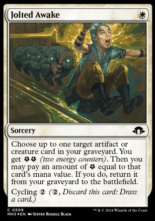 (509) Magic The Gathering Modern Horizons 3: Extras Single: Jolted Awake (V.2)  Common