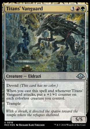 (518) Magic The Gathering Modern Horizons 3: Extras Single: Titans' Vanguard  Uncommon