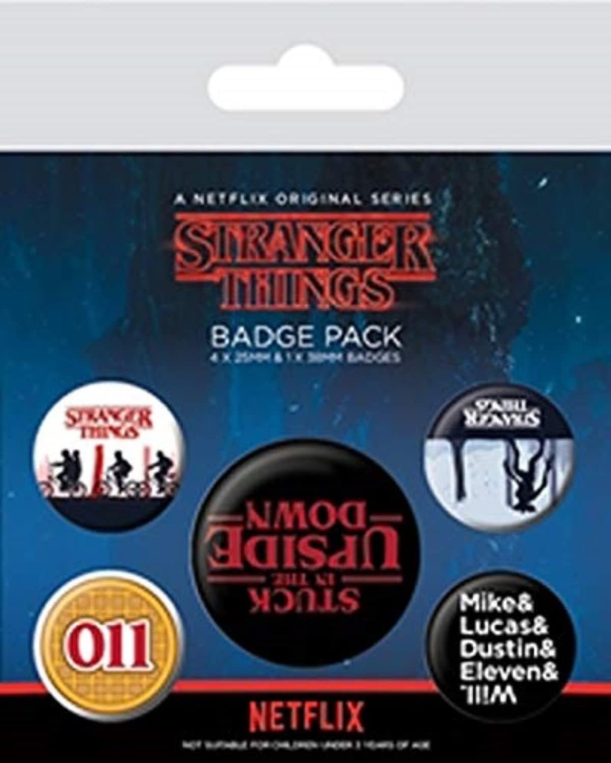 Stranger Thins Pin-Back Buttons 5-Pack