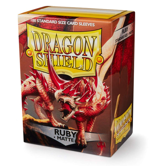 Dragon Shield Matte - Ruby (100 Standard Size)