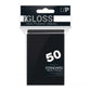 Ultra Pro: Pro Gloss Deck Protector Sleeves Standard Size (50 ct) - Black