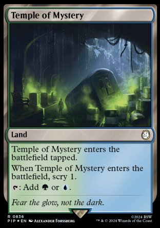 (836) Magic The Gathering Universes Beyond: Fallout: Extras Single: Temple of Mystery (V.2)  Holo Rare