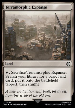 (841) Magic The Gathering Universes Beyond: Fallout: Extras Single: Terramorphic Expanse  Common