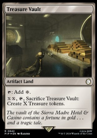 (842) Magic The Gathering Universes Beyond: Fallout: Extras Single: Treasure Vault (V.2)  Holo Rare