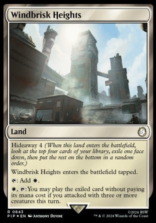 (843) Magic The Gathering Universes Beyond: Fallout: Extras Single: Windbrisk Heights (V.2)  Rare