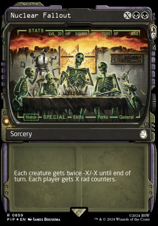 (859) Magic The Gathering Universes Beyond: Fallout: Extras Single: Nuclear Fallout (V.3)  Rare