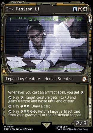 (869) Magic The Gathering Universes Beyond: Fallout: Extras Single: Dr. Madison Li (V.4)  Holo Mythic