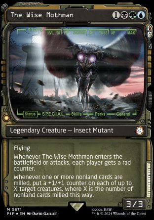 (871) Magic The Gathering Universes Beyond: Fallout: Extras Single: The Wise Mothman (V.4)  Mythic