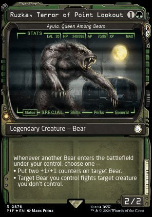 (876) Magic The Gathering Universes Beyond: Fallout: Extras Single: Ayula, Queen Among Bears (V.2)  Holo Rare