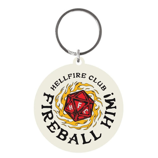 Stranger Things Hellfire Club Fireball Him Keychain