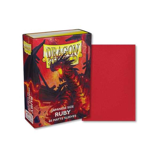 Dragon Shield Japanese Size - Ruby 60 Matte Sleeves