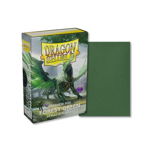 Dragon Shield Japanese Size Forest Green 60 Matte Sleeves