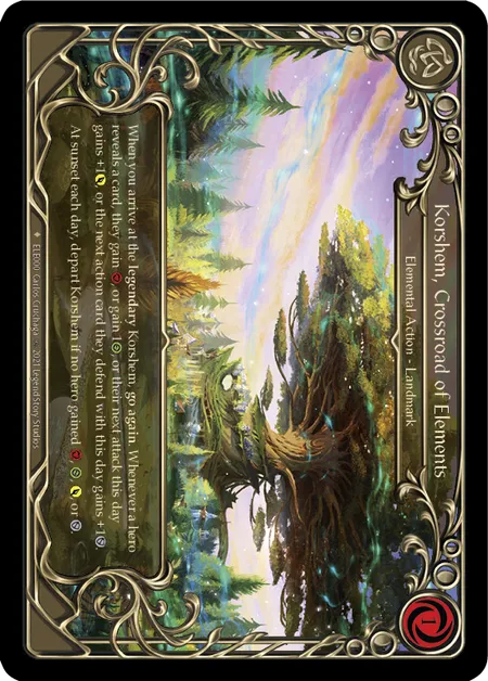 (ELE000) Flesh & Blood TCG Tales of Aria - First Single: Korshem, Crossroad of Elements (Cold Foil)  Fabled