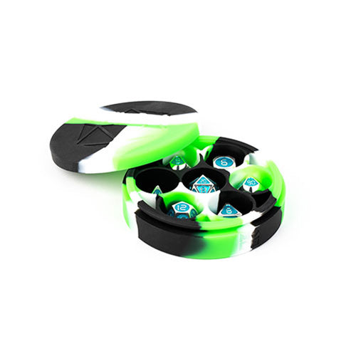 Fanroll Silicone Round Dice Case Green / Black / White