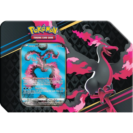 Pokemon TCG: Crown Zenith Galarian Moltres Large Gift Tin