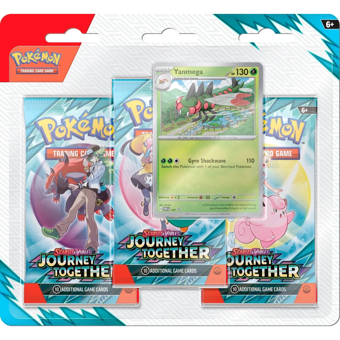 Pokemon TCG: Scarlet & Violet 9 - Journey Together Triple Pack - Yanmega