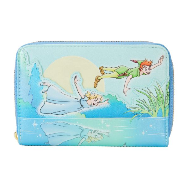 Loungefly Disney Peter Pan You Can Fly Glow-in-the-Dark Zip Around Wallet