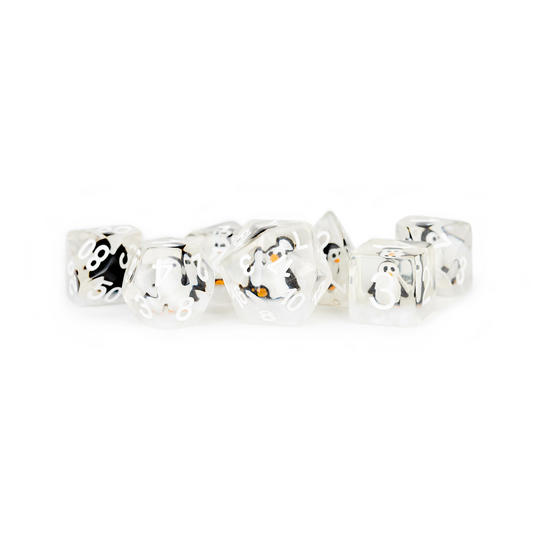 Fanroll 16mm Resin Poly Dice Set: Penguin Dice