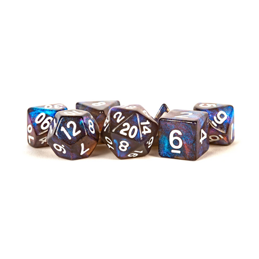 Fanroll 16mm Acrylic Poly Dice Set: Stardust Galaxy