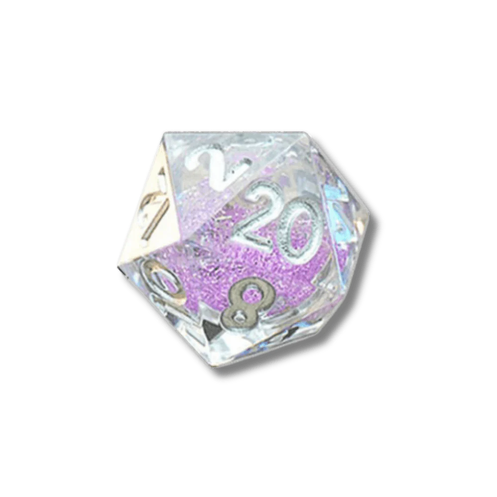 Fanroll - Individual D20 Elixir Liquid Core Dice: Sorcerous Swirl