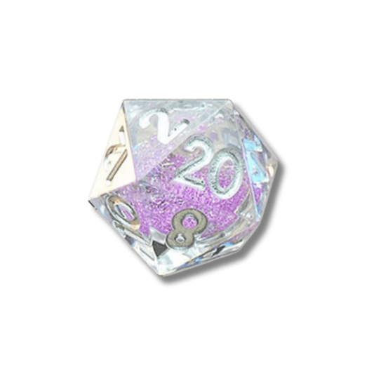 Fanroll - Individual D20 Elixir Liquid Core Dice: Sorcerous Swirl