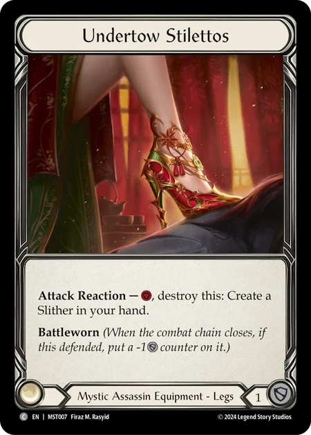 (007/237) Flesh & Blood TCG Part the Mistveil Single: Undertow Stilettos (Regular)  Common