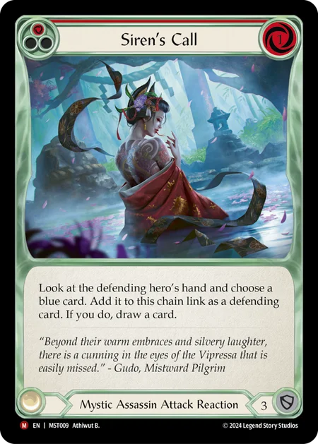 (009/237) Flesh & Blood TCG Part the Mistveil Single: Siren's Call (Regular)  Majestic