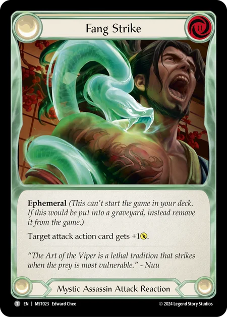 (023/237) Flesh & Blood TCG Part the Mistveil Single: Fang Strike (Regular)  Token