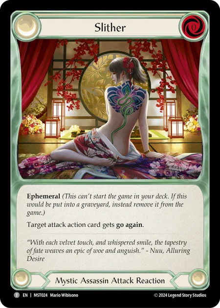 (024/237) Flesh & Blood TCG Part the Mistveil Single: Slither (Regular)  Token