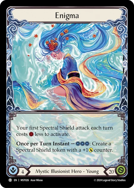 (026/237) Flesh & Blood TCG Part the Mistveil Single: Enigma (Regular)  Token